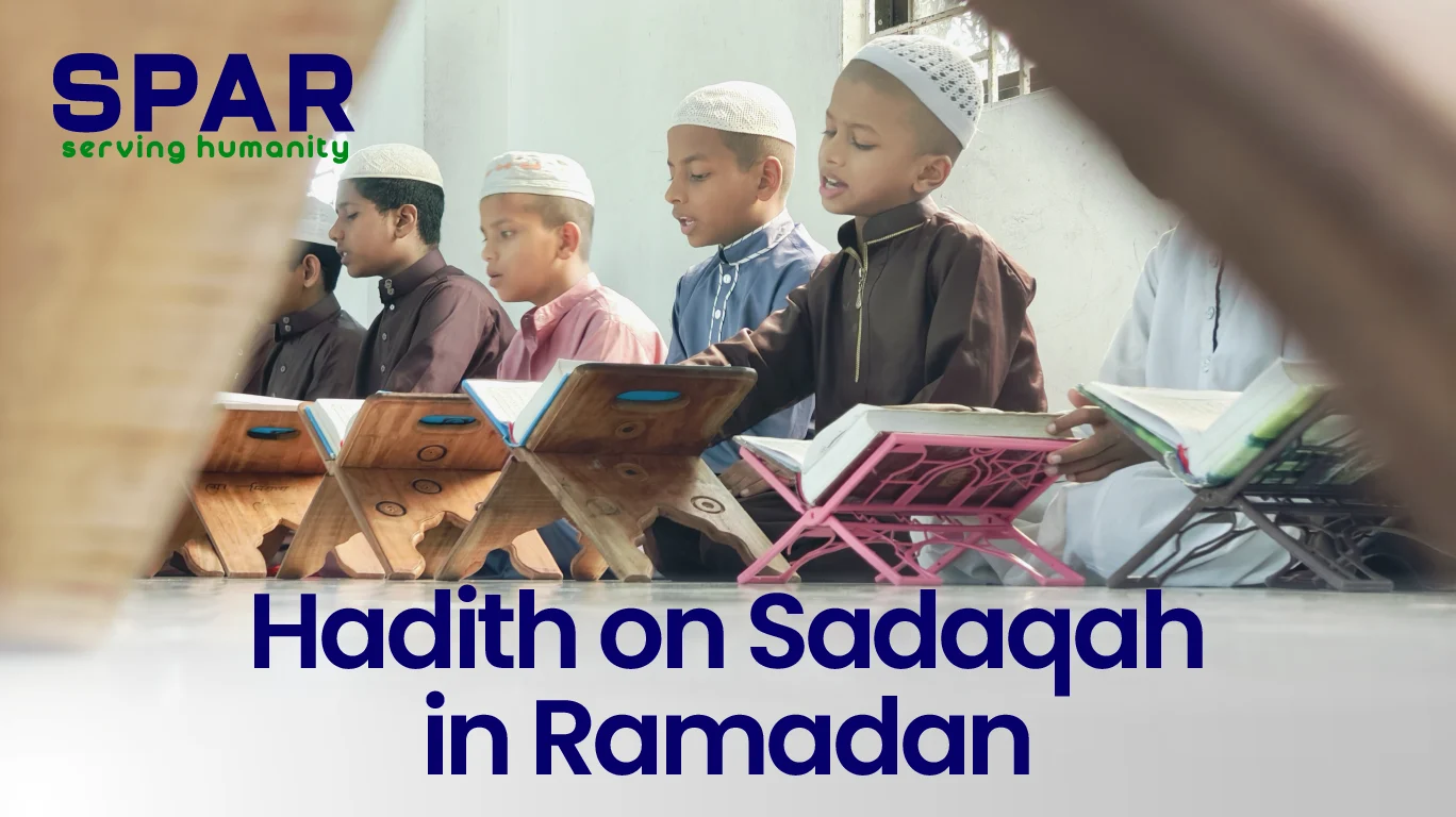 hadith on sadaqah in Ramadan​