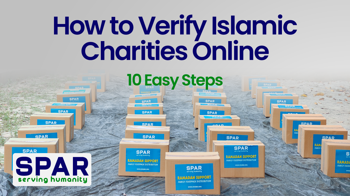 how to verify Islamic charities online