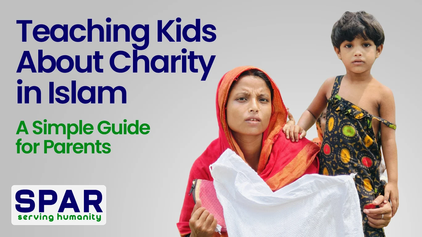 teaching kids about charity in Islam