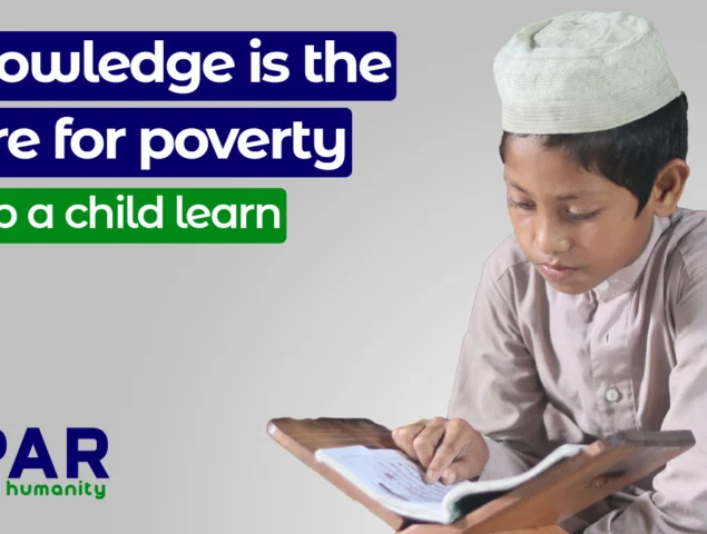 Knowledge is the cure for poverty: help a child learn