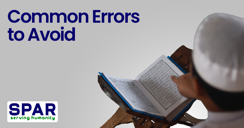 Common Errors to Avoid