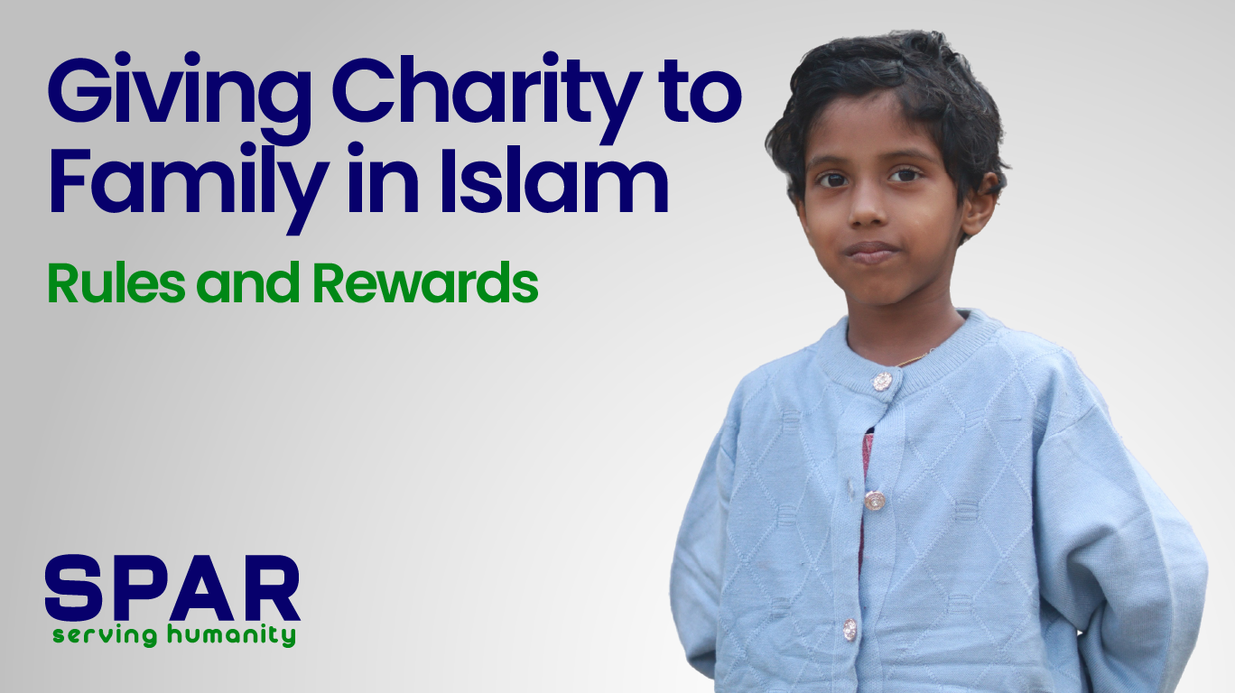 Giving charity to family in Islam​