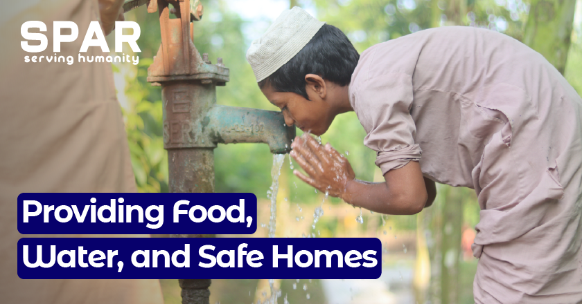 Providing Food, Water, and Safe Homes