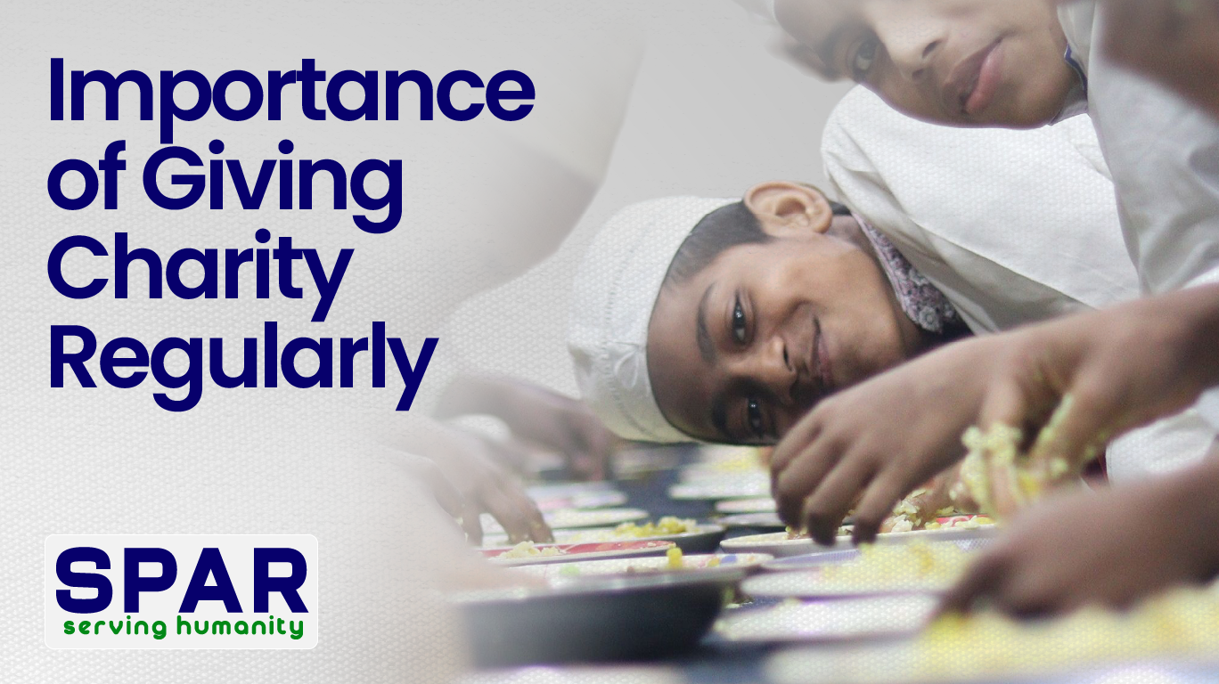 importance of giving charity regularly