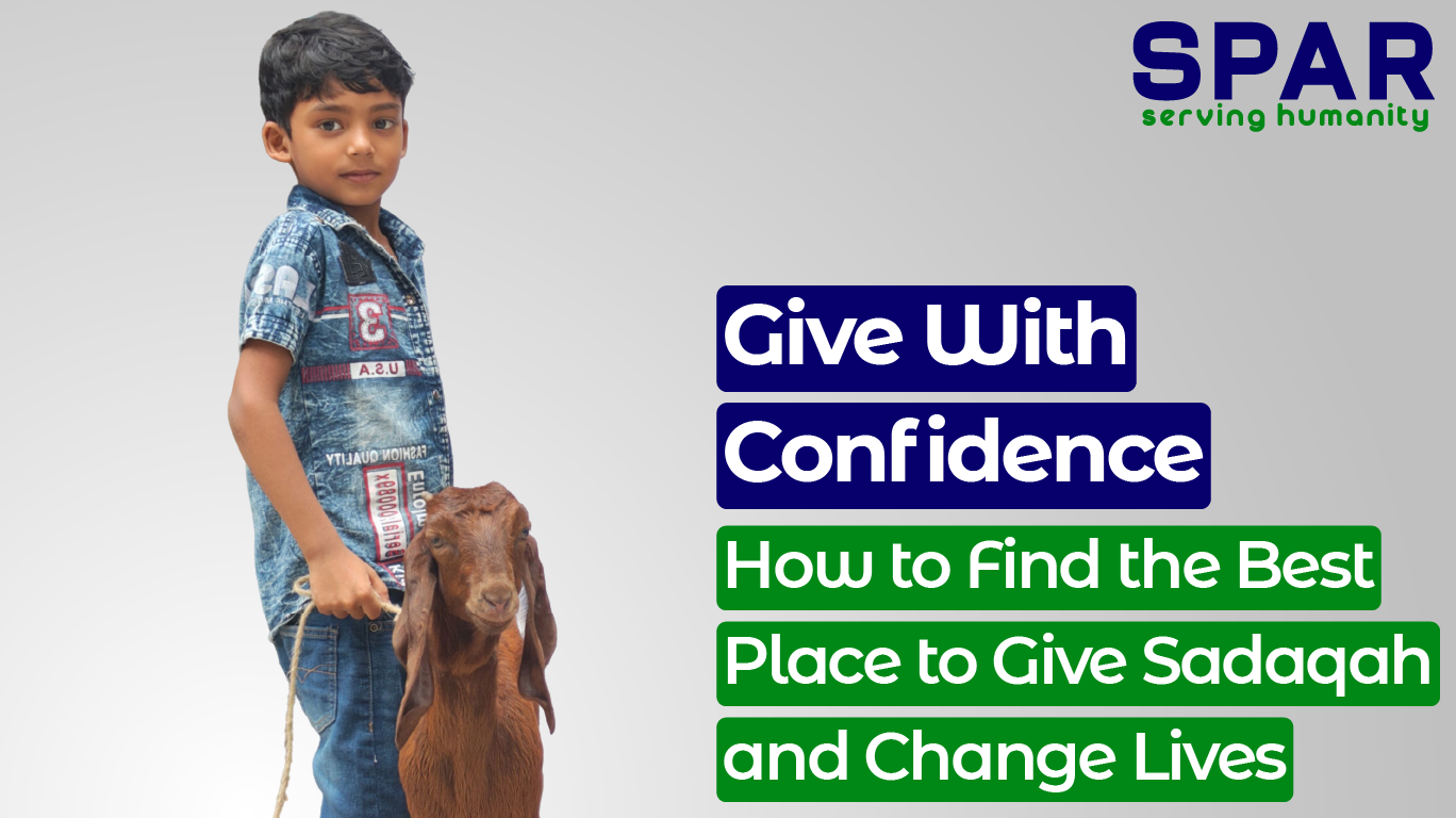 Best place to give sadaqah​