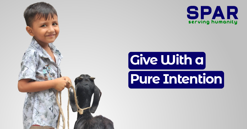 Give With a Pure Intention